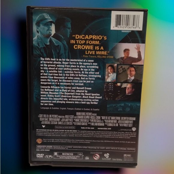 Body of Lies Widescreen Edition Leonardo Di Caprio Russell Crowe DVD - Picture 2 of 4